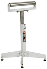 HTC - 16 Inch Long x 32 Inch High Heavy Duty Roller Support - 500 Lbs. Limit, with 1 and 1-3/8 Inch Wide Roller - Americas Industrial Supply