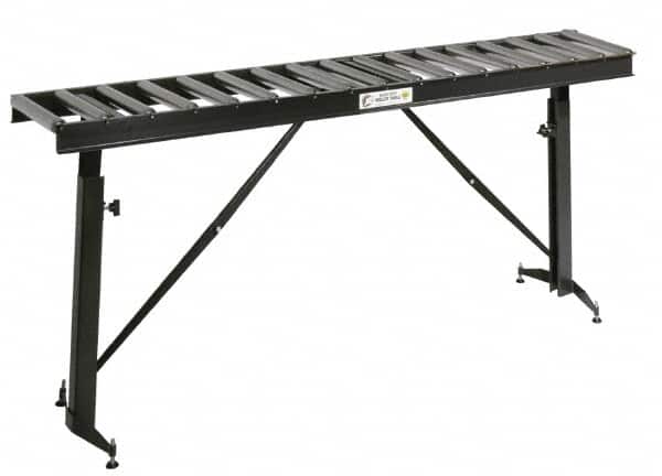 HTC - 66 Inch Long x 43-1/2 Inch High Portable Folding Conveyor - 500 Lbs. Limit, with 17 and 13 Inch Wide Rollers - Americas Industrial Supply