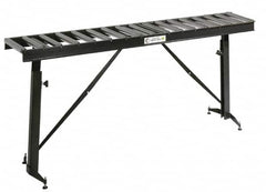 HTC - 66 Inch Long x 43-1/2 Inch High Portable Folding Conveyor - 500 Lbs. Limit, with 17 and 13 Inch Wide Rollers - Americas Industrial Supply