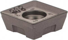 Iscar - QDMT1205 M Grade IC908 Carbide Milling Insert - TiAlN Finish, 0.1969" Thick, 0.8mm Corner Radius - Americas Industrial Supply