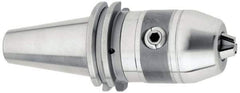 Accupro - CAT50, 1/8 to 5/8" Capacity, Integral Shank Drill Chuck - Keyed, Taper Shank, 57mm Sleeve Diam, 97mm Open Length - Exact Industrial Supply