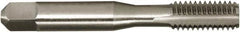 Vermont Tap & Die - #8-36 UNF 2/2B/3B 4 Flute Bright Finish High Speed Steel Straight Flute Standard Hand Tap - Bottoming, Right Hand Thread, 2-1/8" OAL, 3/4" Thread Length, H2 Limit, Oversize - Exact Industrial Supply