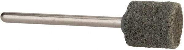 Rex Cut Product - 1/2" Head Diam x 1/2" Thickness, W185, Cylinder End, Aluminum Oxide Mounted Point - Brown, Medium Grade, 34,500 RPM - Americas Industrial Supply