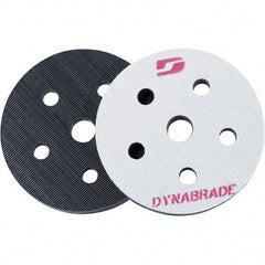 Dynabrade - 6" Diam, Round, Hook & Loop Face, Interface Backing Pad - Random Orbital Sander Compatible, Hook & Loop Back, Vacuum Pad - Americas Industrial Supply