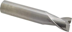 OSG - 3/4", 1" LOC, 3/4" Shank Diam, 4" OAL, 2 Flute, Solid Carbide Square End Mill - Single End, Uncoated, Spiral Flute, 30° Helix, Centercutting, Right Hand Cut, Right Hand Flute, Series 2021 - Americas Industrial Supply