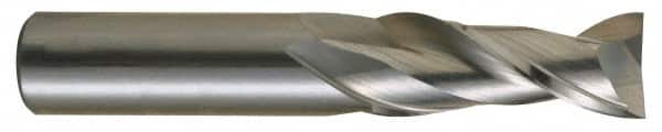 OSG - 1/4", 3/4" LOC, 1/4" Shank Diam, 2-1/2" OAL, 2 Flute, Solid Carbide Square End Mill - Single End, Diamond-Like Carbon (DLC) Finish, Spiral Flute, 30° Helix, Centercutting, Right Hand Cut, Right Hand Flute, Series 2022 - Americas Industrial Supply