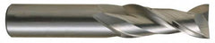 OSG - 1", 2 Flute, Single End, Solid Carbide, 0.12" Corner Radius End Mill - 5" OAL, 30° Helix, Right Hand Flute, 2" LOC, Right Hand Cut - Americas Industrial Supply