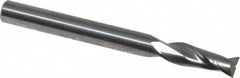 OSG - 3/16", 9/16" LOC, 3/16" Shank Diam, 2" OAL, 2 Flute, Solid Carbide Square End Mill - Single End, Uncoated, Spiral Flute, 30° Helix, Centercutting, Right Hand Cut, Right Hand Flute, Series 2022 - Americas Industrial Supply