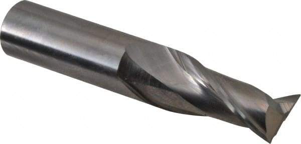 OSG - 3/4", 1-5/8" LOC, 3/4" Shank Diam, 4" OAL, 2 Flute, Solid Carbide Square End Mill - Single End, Uncoated, Spiral Flute, 30° Helix, Centercutting, Right Hand Cut, Right Hand Flute, Series 2022 - Americas Industrial Supply