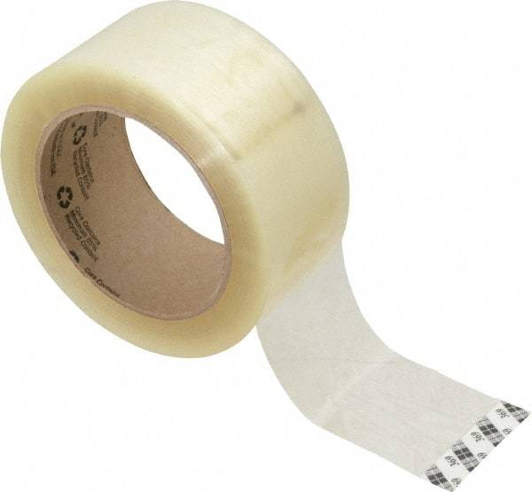 3M - 2" x 110 Yd Clear Rubber Adhesive Packaging Tape - Polypropylene Film Backing, 1.6 mil Thick, 38 Lb Tensile Strength, Series 369 - Americas Industrial Supply