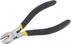 Stanley - 5-5/8" OAL, 5/16" Capacity, Cutting Pliers - 47/64" Jaw Length x 45/64" Jaw Width, Round Head, Cushion Grip Handle - Americas Industrial Supply