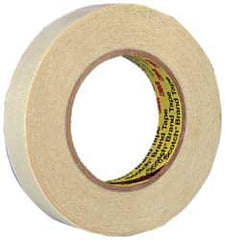 3M - 60 Yd Long x 1-1/2" Wide, Series 361, White Silicone Glass Cloth Tape - 7.5 mil Thick, 182 Lb/In Tensile Strength - Americas Industrial Supply