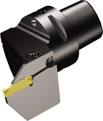 Sandvik Coromant - N123G2-0300-0003-TF Insert, 55mm Head Length, Modular Grooving Cutting Unit Head - Left Hand Cut, System Size C3, Through Coolant, Series CoroCut 1-2 Cutting Unit for Parting & Grooving - Americas Industrial Supply
