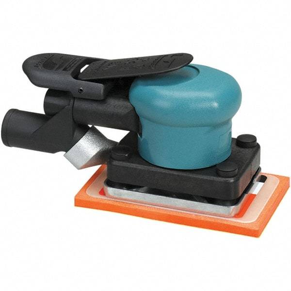 Dynabrade - 13 CFM Air Consumption, Palm Air Orbital Sander - Rectangular Pad, - Americas Industrial Supply