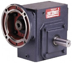 Morse - 3 Centerline Distance, 20:1, 88 RPM Output, 3/4 Input Horsepower, 468 Lbs. Max Torque, Speed Reducer - 1-1/4" Shaft Diam, Single Shaft Left, 5/8" Bore, 8-1/2" Long x 5-1/2" Wide x 8.88" High, 56C NEMA, 156 In/Lb. Min Torque - Americas Industrial Supply