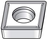Kennametal - CCGT21.52 LF Grade KC5010 Carbide Turning Insert - TiAlN Finish, 80° Diamond, 1/4" Inscr Circle, 3/32" Thick, 1/32" Corner Radius - Americas Industrial Supply