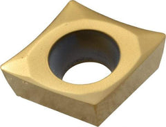Kennametal - CPGT32.51 HP Grade KC730 Carbide Turning Insert - TiN Finish, 80° Diamond, 3/8" Inscr Circle, 5/32" Thick, 1/64" Corner Radius - Americas Industrial Supply