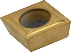 Kennametal - CPMT32.50.5 LF Grade KC730 Carbide Turning Insert - TiN Finish, 80° Diamond, 3/8" Inscr Circle, 5/32" Thick, 0.0079" Corner Radius - Americas Industrial Supply