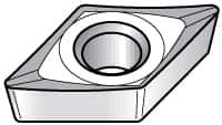 Kennametal - DCGT21.52 HP Grade KC5410 Carbide Turning Insert - TiB2 Finish, 55° Diamond, 1/4" Inscr Circle, 3/32" Thick, 1/32" Corner Radius - Americas Industrial Supply
