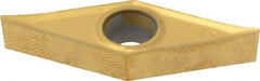 Kennametal - VBGT331 HP Grade KC730 Carbide Turning Insert - TiN Finish, 35° Diamond, 3/8" Inscr Circle, 3/16" Thick, 1/64" Corner Radius - Americas Industrial Supply