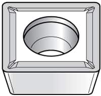 Kennametal - SPGT32.52 LF Grade KC730 Carbide Turning Insert - TiN Finish, 90° Square, 3/8" Inscr Circle, 5/32" Thick, 1/32" Corner Radius - Americas Industrial Supply