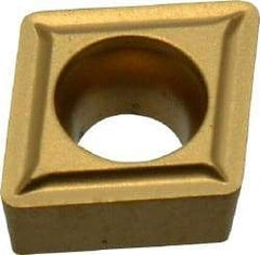 Kennametal - CCMT32.52 LF Grade KC850 Carbide Turning Insert - TiC/TiCN/TiN Finish, 80° Diamond, 3/8" Inscr Circle, 5/32" Thick, 1/32" Corner Radius - Americas Industrial Supply