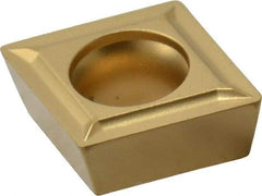 Kennametal - CPMT32.51 LF Grade KC850 Carbide Turning Insert - TiC/TiCN/TiN Finish, 80° Diamond, 3/8" Inscr Circle, 5/32" Thick, 1/64" Corner Radius - Americas Industrial Supply