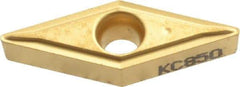 Kennametal - VBMT221 LF Grade KC850 Carbide Turning Insert - TiC/TiCN/TiN Finish, 35° Diamond, 1/4" Inscr Circle, 1/8" Thick, 1/64" Corner Radius - Americas Industrial Supply