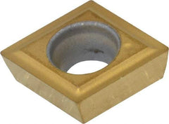 Kennametal - CPGM21.50.5 Grade KC730 Carbide Turning Insert - TiN Finish, 80° Diamond, 1/4" Inscr Circle, 3/32" Thick, 0.0079" Corner Radius - Americas Industrial Supply