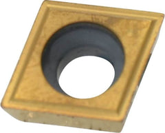 Kennametal - CPGM32.50.5 Grade KC730 Carbide Turning Insert - TiN Finish, 80° Diamond, 3/8" Inscr Circle, 5/32" Thick, 0.0079" Corner Radius - Americas Industrial Supply