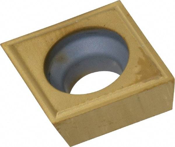 Kennametal - CPGM32.50 Grade KC730 Carbide Turning Insert - TiN Finish, 80° Diamond, 3/8" Inscr Circle, 5/32" Thick, 0.0039" Corner Radius - Americas Industrial Supply