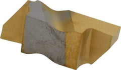 Kennametal - 3125NG Grade KC730, 3.18mm Cutting Width Carbide Grooving Insert - 3.81mm Max Depth of Cut, Right Hand, 0.19mm Corner Radius, TiN Finish - Americas Industrial Supply
