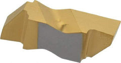 Kennametal - 3156NG Grade KC730, 3.96mm Cutting Width Carbide Grooving Insert - 3.81mm Max Depth of Cut, Right Hand, 0.19mm Corner Radius, TiN Finish - Americas Industrial Supply