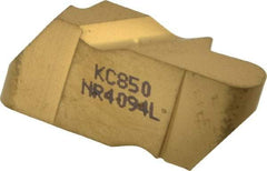 Kennametal - 4094NR Grade KC850, 4.78mm Cutting Width Carbide Grooving Insert - 6.35mm Max Depth of Cut, Left Hand, 2.39mm Corner Radius, TiC/TiCN/TiN Finish - Americas Industrial Supply