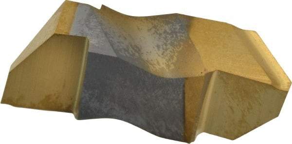 Kennametal - 3002NP K Grade KC730, 4.83mm Cutting Width Carbide Grooving Insert - 5.08mm Max Depth of Cut, Right Hand, 0.09mm Corner Radius, TiN Finish - Americas Industrial Supply