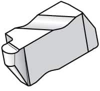 Kennametal - 3047NRP Grade K68, 2.39mm Cutting Width Carbide Grooving Insert - 3.81mm Max Depth of Cut, Left Hand, 1.19mm Corner Radius, Uncoated - Americas Industrial Supply
