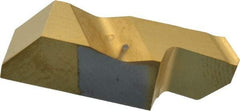 Kennametal - 3001NP K Grade KC730, 3.15mm Cutting Width Carbide Grooving Insert - 6.35mm Max Depth of Cut, Right Hand, 0.25mm Corner Radius, TiN Finish - Americas Industrial Supply