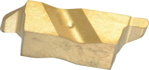 Kennametal - 3031NRP Grade KC850, 1.58mm Cutting Width Carbide Grooving Insert - 2.39mm Max Depth of Cut, Right Hand, 0.79mm Corner Radius, TiC/TiCN/TiN Finish - Americas Industrial Supply