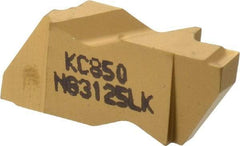 Kennametal - 3125NG K Grade KC850, 3.18mm Cutting Width Carbide Grooving Insert - 3.81mm Max Depth of Cut, Left Hand, 0.19mm Corner Radius, TiC/TiCN/TiN Finish - Americas Industrial Supply