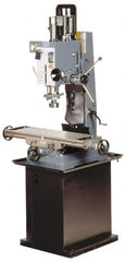 Enco - 1 Phase, 20" Swing, Geared Head Mill Drill Combination - 31-1/2" Table Length x 9-1/2" Table Width, 22" Longitudinal Travel, 7-1/2" Cross Travel, 6 Spindle Speeds, 2 hp, 220 Volts - Americas Industrial Supply