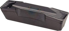 Iscar - 808GDMY Grade IC908, 8mm Cutting Width Carbide Grooving Insert - 27mm Max Depth of Cut, Neutral, 0.8mm Corner Radius, TiAlN Finish - Americas Industrial Supply