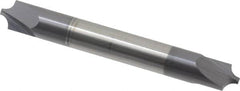 Accupro - 0.118" Radius, 5/16" Mill Diam, 2 Flute Solid Carbide Corner Rounding End Mill - Double End, AlTiN Finish, 2-1/2" OAL, 5/16" Shank Diam - Americas Industrial Supply