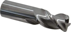 Accupro - 1", 3 Flute, Single End, Solid Carbide, 1/8" Corner Radius End Mill - 4" OAL, 40° Helix, Right Hand Flute, 1-3/4" LOC, Right Hand Cut - Americas Industrial Supply