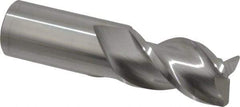 Accupro - 1", 3 Flute, Single End, Solid Carbide, 0.06" Corner Radius End Mill - 4" OAL, 40° Helix, Right Hand Flute, 1-3/4" LOC, Right Hand Cut - Americas Industrial Supply
