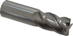 Accupro - 1", 4 Flute, Single End, Solid Carbide, 0.01" Corner Radius End Mill - 4" OAL, 40° Helix, Right Hand Flute, 1-3/4" LOC, Right Hand Cut - Americas Industrial Supply