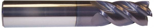 Accupro - 5/8" Diam 4 Flute Solid Carbide 0.01" Corner Radius End Mill - Americas Industrial Supply