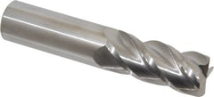 Accupro - 1", 4 Flute, Single End, Solid Carbide, 0.06" Corner Radius End Mill - 5" OAL, 40° Helix, Right Hand Flute, 2-1/4" LOC, Right Hand Cut - Americas Industrial Supply