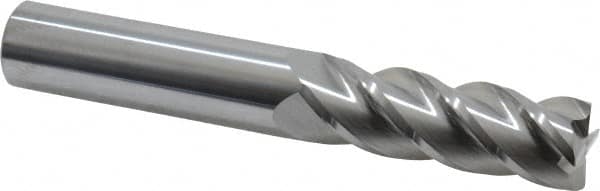 Accupro - 3/4", 4 Flute, Single End, Solid Carbide, 0.03" Corner Radius End Mill - 5" OAL, 40° Helix, Right Hand Flute, 2-1/4" LOC, Right Hand Cut - Americas Industrial Supply