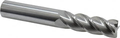 Accupro - 3/4", 4 Flute, Single End, Solid Carbide, 0.03" Corner Radius End Mill - 5" OAL, 40° Helix, Right Hand Flute, 2-1/4" LOC, Right Hand Cut - Americas Industrial Supply