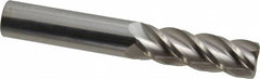 Accupro - 3/4", 4 Flute, Single End, Solid Carbide, 0.06" Corner Radius End Mill - 5" OAL, 40° Helix, Right Hand Flute, 2-1/4" LOC, Right Hand Cut - Americas Industrial Supply